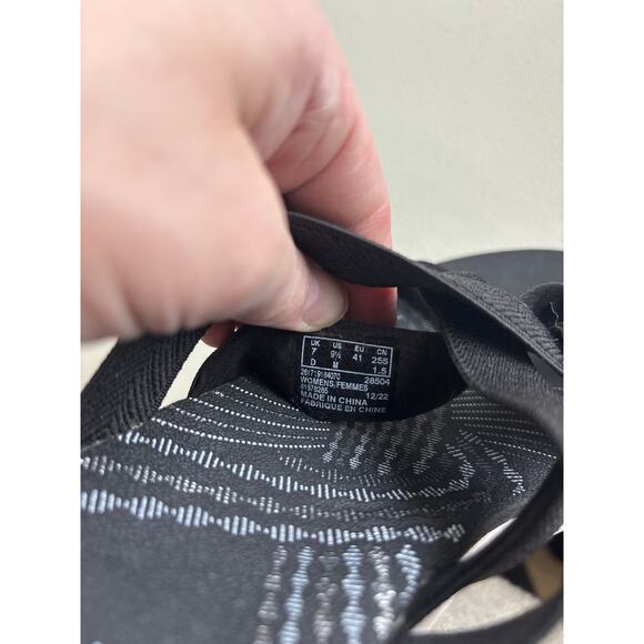 Clarks Cloudsteppers Black Crisscross Comfort Slide Sandals Size 9.5 - Picture 5 of 6